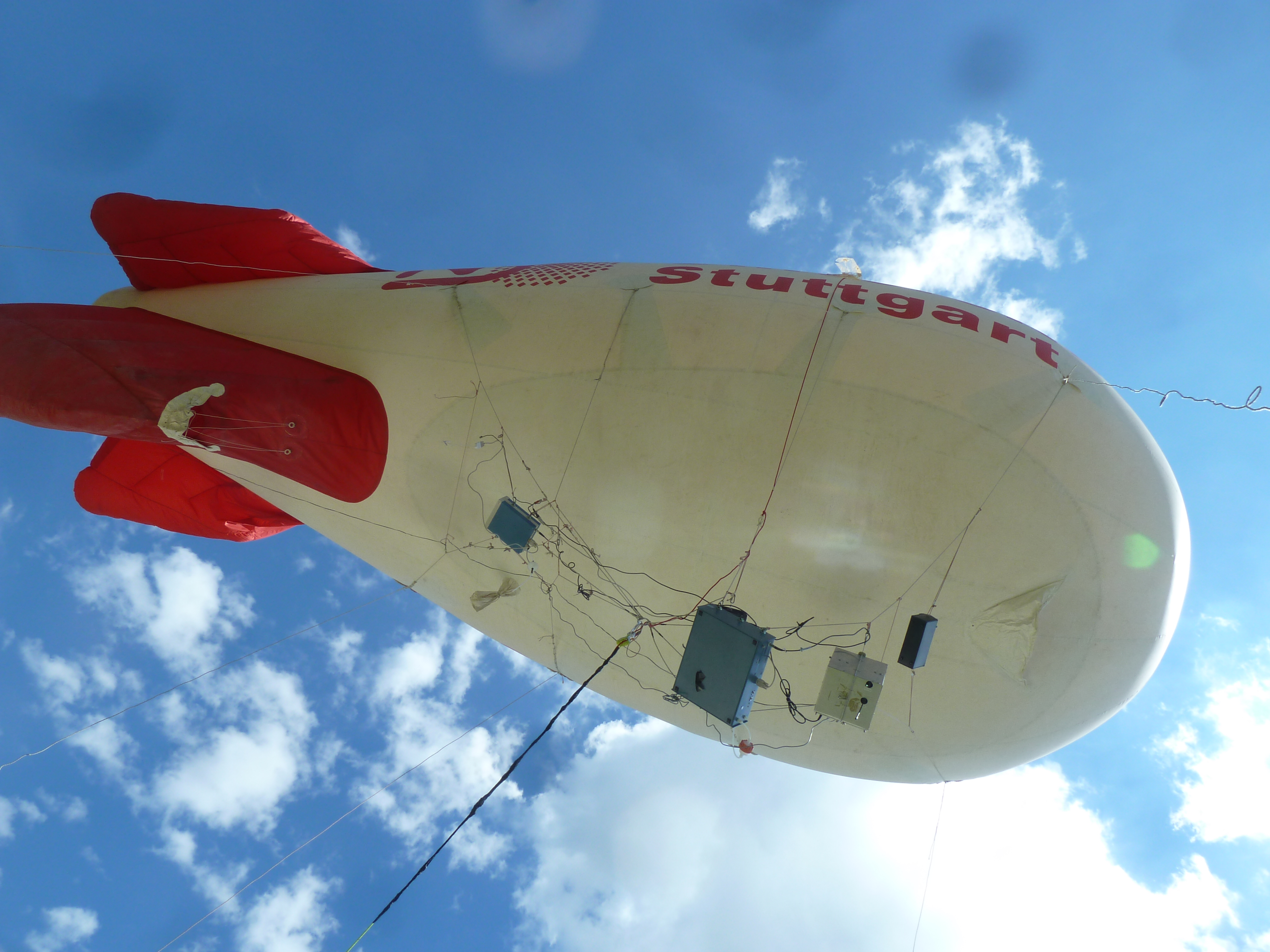 Fesselballon Stuttgart von unten
